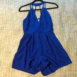 Royal blue romper